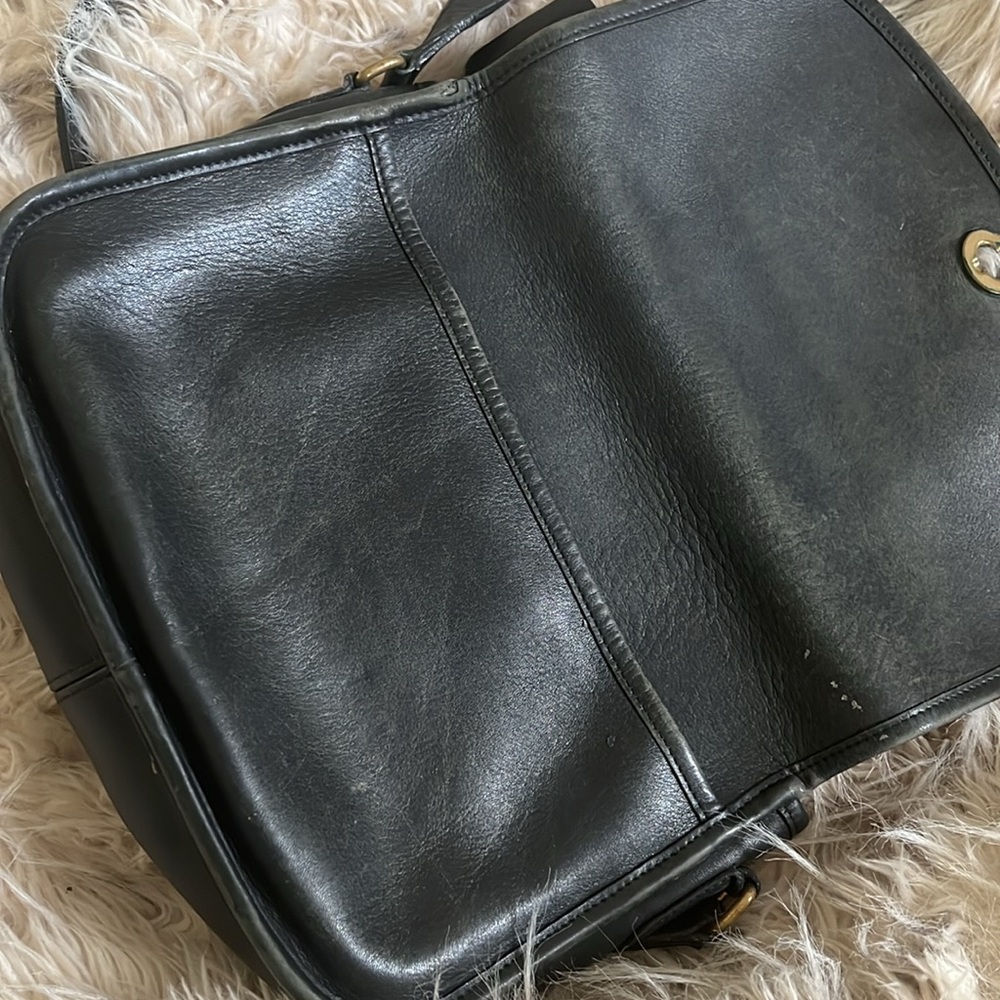 Coach Black Leather Crossbody Bag - Picture 3 of 4